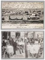 1987 Budapest - 7 db modern reprint képeslap