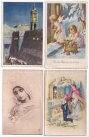 17 db főleg RÉGI művész képeslap / 17 pre-1945 art motive postcards