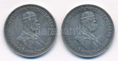 1896KB 1K Ag "Millenium" (2x) T:2 patina, ph.
Adamo K5.2