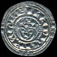 I.László 1077-95. Denár Ag ÉH.19 hátlapi részleges duplaveret T:1