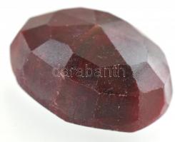 Nyers rubin, fazettált, , 50,51 ct, 23,1x18x11,2mm, galambvér vörös, opak
