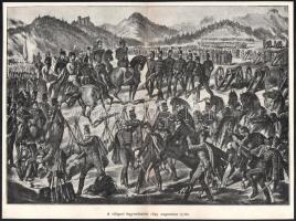 cca 1900 A temesvári csata 1849. aug. 9-én, és a világosi fegyverletétel 1849. aug. 13-án, 2 db nyom...