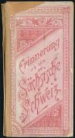cca 1900-1910 Erinnerung an die Sächsische Schweiz, leporelló 12 db litho képpel, sérült borítóval, szétvált állapotban