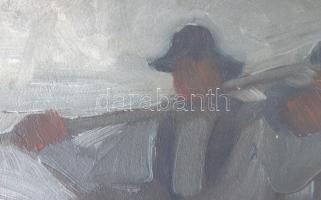 Muhits Sándor (1882-1956): Aratók (vázlat). Olaj, karton, jelzés nélkül, apró felületi sérüléssel, 2...
