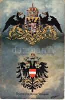 1917 Österreichs neues Wappen. C.H.W. VIII/2. Nr. 2393. s: A. Hartmann + K.u.k. Feldkanonenregiment Nr. 35. Batterie Nr. 1.