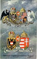 Österreichs-Ungarns gemeinsames Wappen. C.H.W. VIII/2. Nr. 2394. s: A. Hartmann