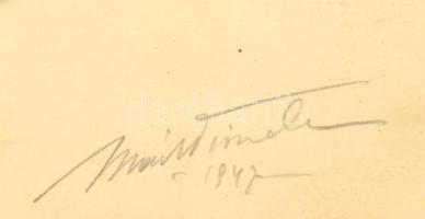 Olvashatatlan jelzéssel: Táncos. Akvarell, papír. 32x24cm (Üveg mögött), SÉRÜLT