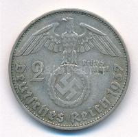 Német Harmadik Birodalom 1937D 2M Ag "Hindenburg" T:2,2-
German Third Reich 1937D 2 Mark ...