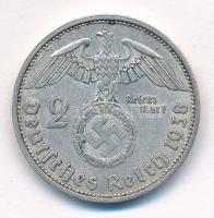 Német Harmadik Birodalom 1938A 2M Ag "Hindenburg" T:2 karc
German Third Reich 1938A 2 Mar...