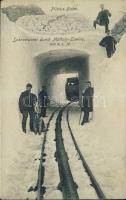 Mattalp Pilatus-bahn train, snow-tunnel