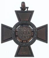 1942. Tűzkereszt II. fokozata hadifém kitüntetés T:2  Hungary 1942. Fire Cross, 2nd Class war metal decoration without C:XF  NMK 447.