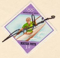 Sport aláírás 1972 Csapó Géza kajak-kenu bronzérmes aláírása