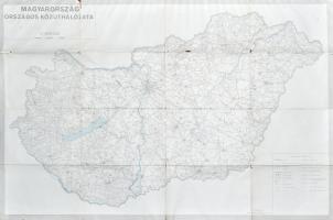 2 db régi Magyarország térkép. cca 1950 Magyarország térképe vászonra kasírozva. 120x80 cm + Magyaro...