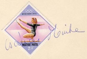 Sport aláírás 1972 Császár Mónika tornán aláírása