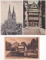 17 db RÉGI német város képeslap / 17 pre-1945 German town-view postcards