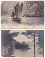 12 db RÉGI olasz város képeslap / 12 pre-1945 Italian town-view postcards