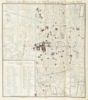 cca 1970 Aleppo térképe és turista látnivalóinak bemutatása. 50x56 cm / Map and view of Aleppo