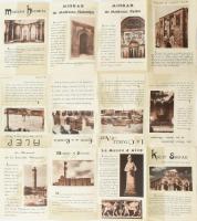 cca 1970 Aleppo térképe és turista látnivalóinak bemutatása. 50x56 cm / Map and view of Aleppo