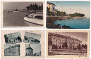 25 db RÉGI történelmi magyar város képeslap vegyes minőségben / 25 pre-1945 historical Hungarian town-view postcards in mixed quality