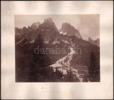 cca 1880 Monte Cristallo Olaszország nagy méretű fotó / Large photo 34x28 cm