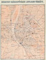 1905 Budapest legújabb térképe kis szakadással 36x48 cm