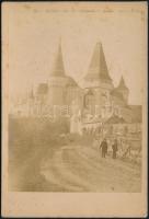 cca 1880 A vajdahunyadi vár, keményhátú fotó Logner műterméből, 16×11 cm / Corvin Castle / Castelul Huniazilor