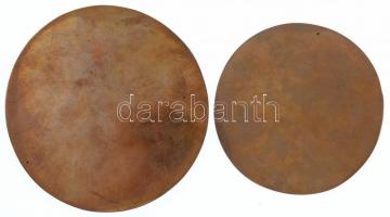 1970. "Csepel 1945-1970" Br plakett. Szign.: VJ (98mm) + DN "Csepelért" Br plake...