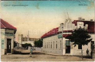 1918 Budapest IV. Újpest-Káposztásmegyer, Béla utca, Urbanek András és Messo János vendéglője, hátté...