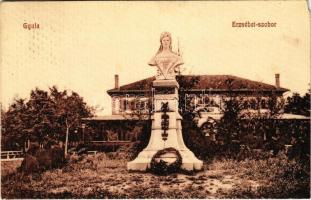 1912 Gyula, Erzsébet (Sissi) szobor (EM)