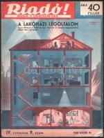 1940 Riadó! a Légoltalmi Liga lapja IV. évfolyamának 9. száma