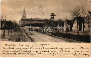 1901 Keszthely, Polgárváros, harang, utca. Vasvári József kiadása (EK)