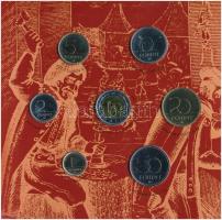 2001. 1Ft-100Ft (7xklf) forgalmi sor dísztokban, "Magyarország pénzérméi" sorozat T:BU rag...
