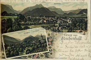 Bad Reichenhall, floral litho (EB)