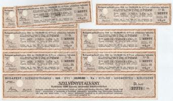 Budapest 1918. "Budapest Székesfőváros" kötelezvény 200K-ról magyar és német nyelven, szel...