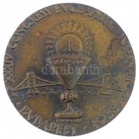 Madarassy Walter (1909-1994) 1938. "XXXIV. Nemzetközi Eucharisztikus Kongresszus Budapest / NONVM CENTENARIVM S STEPHANI REGIS HVNGARIAE" jelzett Br emlékérem. (54mm) T:1-