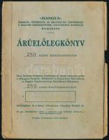 1923 Gyulaháza, Hangya szövetkezet áruelőlegkönyv