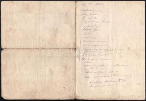 1941 Emléklap a szovjet ellen viselt háború emlékére. M. kir. 2. honvéd gépkocsizó dandár bélyegzéss...