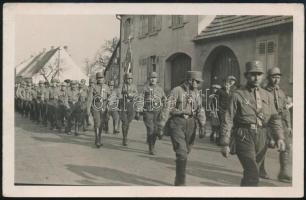 1933 SA (Sturmabteilung) felvonulás Philippsburgban fotó 14x9 cm