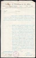 cca 1921-1940 Selmecbánya, 2 db közgyűlési jegyzőkönyv kivonat