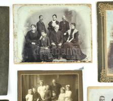 cca 1890-1910 Fényképek a bonyhádi Perczel család hagyatékából, 6 db keményhátú és kartonra kasírozo...