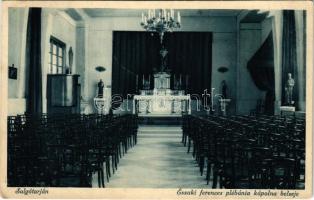 1935 Salgótarján, Északi Ferences plébánia kápolna belseje (EK)