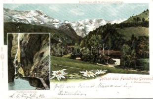 Garmisch-Partenkirchen, Forsthaus Graseck, Partnachklamm / forestry house, floral