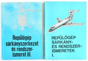 Repülőgép, sárkány és rendszerismeretek I., III. Bp., 1980. KPM Kiadói papírkötésben. Kiadói forgalomban nem kapható tankönyvek