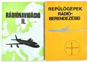 Repülőgépek rádióberendezései + Rádiónavigáció Bp., 1979-80. KPM Kiadói papírkötésben. Kiadói forgalomban nem kapható tankönyvek