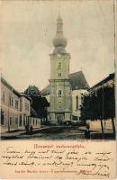 1901 Rozsnyó, Roznava; székesegyház. Vogel D. felvétele, Pauchly Nándor kiadása / cathedral