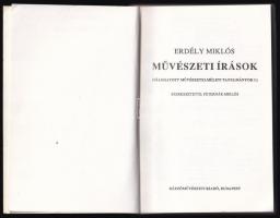 Erdély Miklós: Művészeti írások (Válogatott művészetelméleti tanulmányok I.). Szerk.: Peternák Mikló...