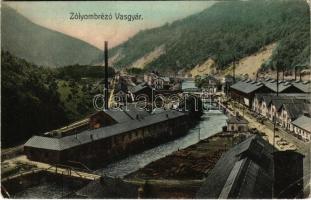 Zólyombrézó, Podbrezová; vasgyár / iron works, factory (EK)
