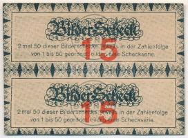 Német Birodalom ~1934. Bilder-Scheck kisméretű tájékoztató képekről, Birodalmi Márkában, jó állapotban