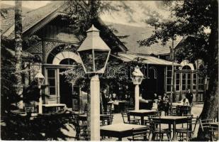 1911 Modor, Modra; Harmonia vendéglő kert / restaurant garden