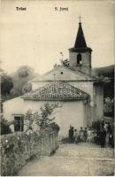 1907 Fiume, Rijeka; Tersatto / Trsat, Crkva sv. Jurja mucenika / church / templom